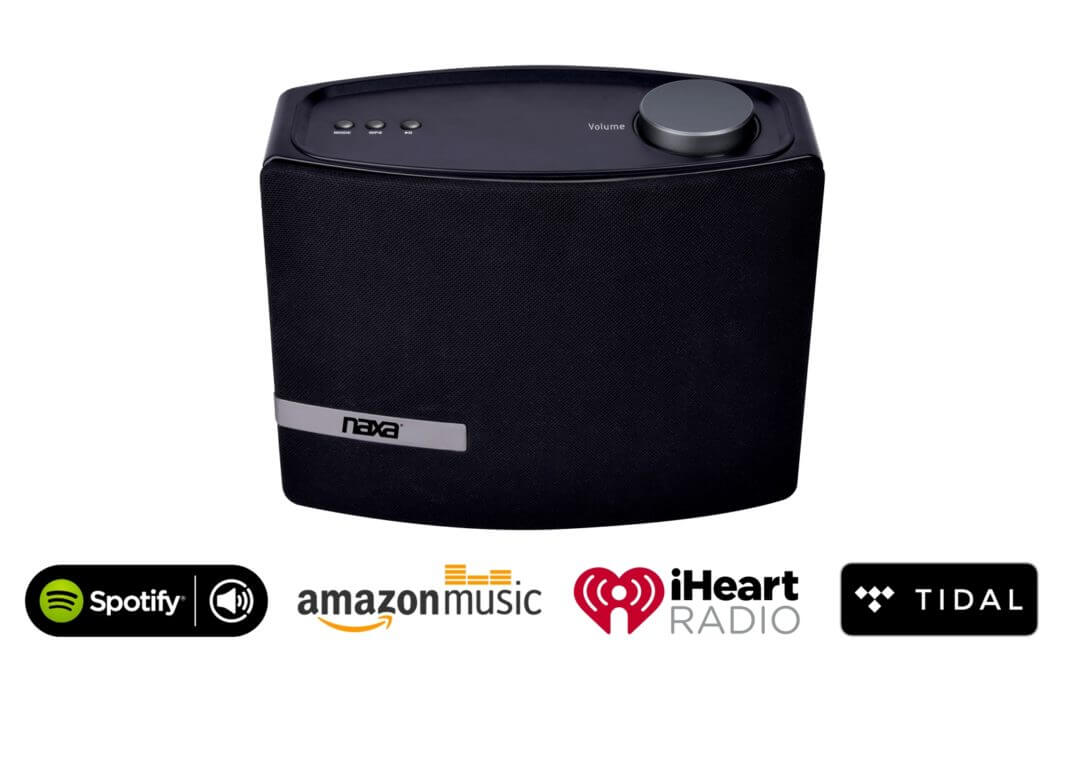 Wi-Fi & Bluetooth Multi-Room Speaker with Amazon Alexa Voice Control Naxa