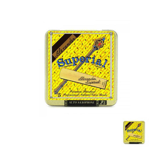 Alexander Reeds Superial Alto Saxophone Reeds - 2.5 (5-pack)- NEW