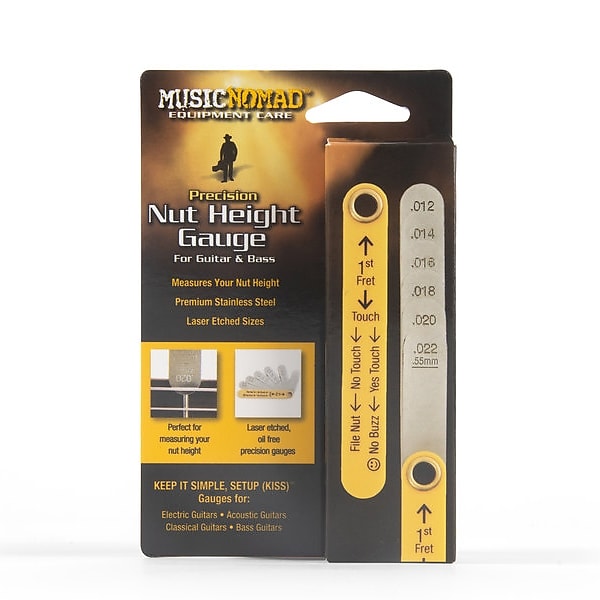 Music Nomad MN601 Precision Nut Height Gauge Set For Guitar & Bass - NEW