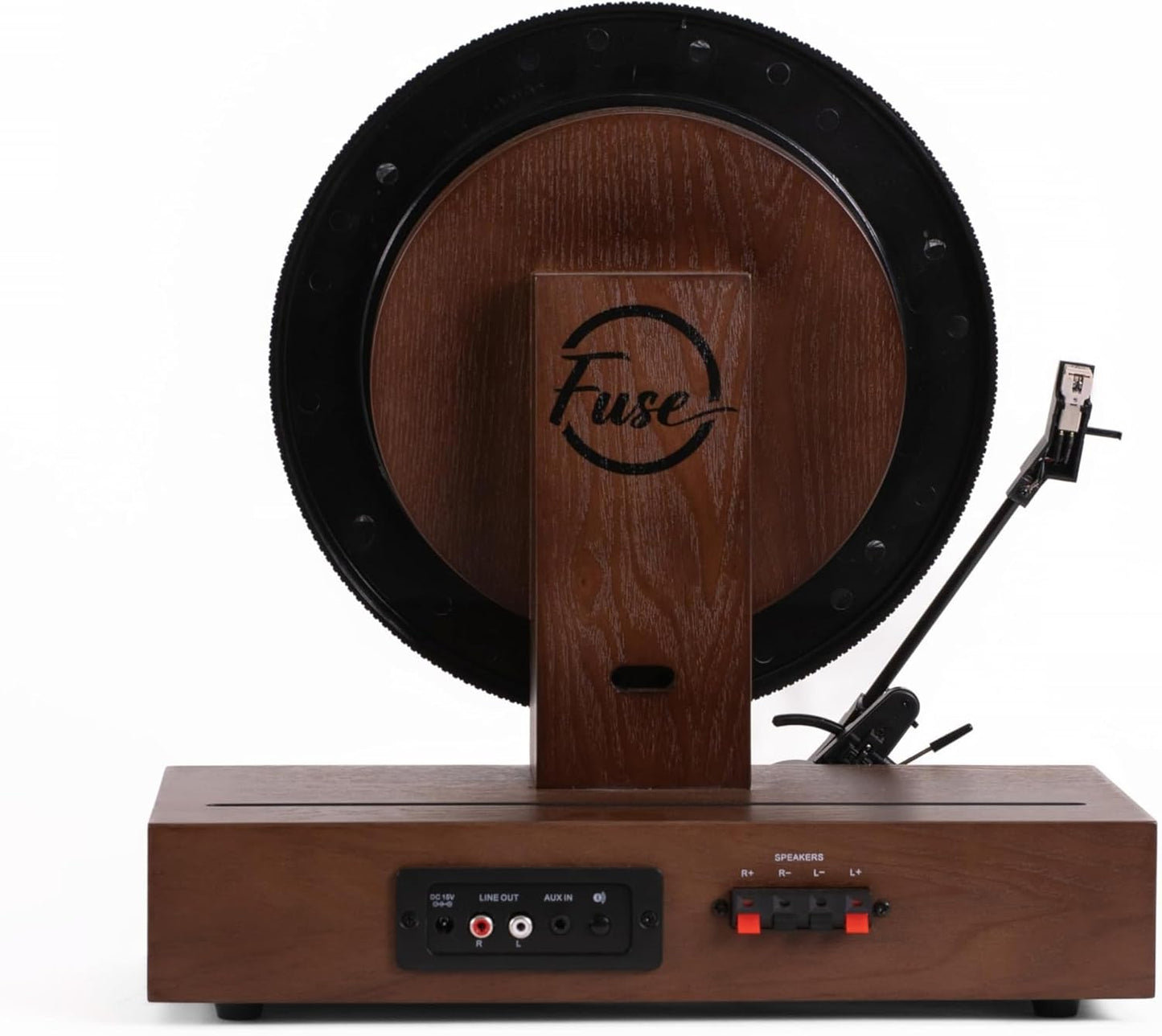 Vertical Vinyl Record Player Bluetooth Input Output Fuse Audio GLD