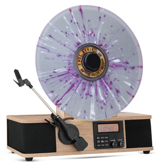 Vertical Vinyl Record Player with Bluetooth Fuse Wrap by Fuse Audio