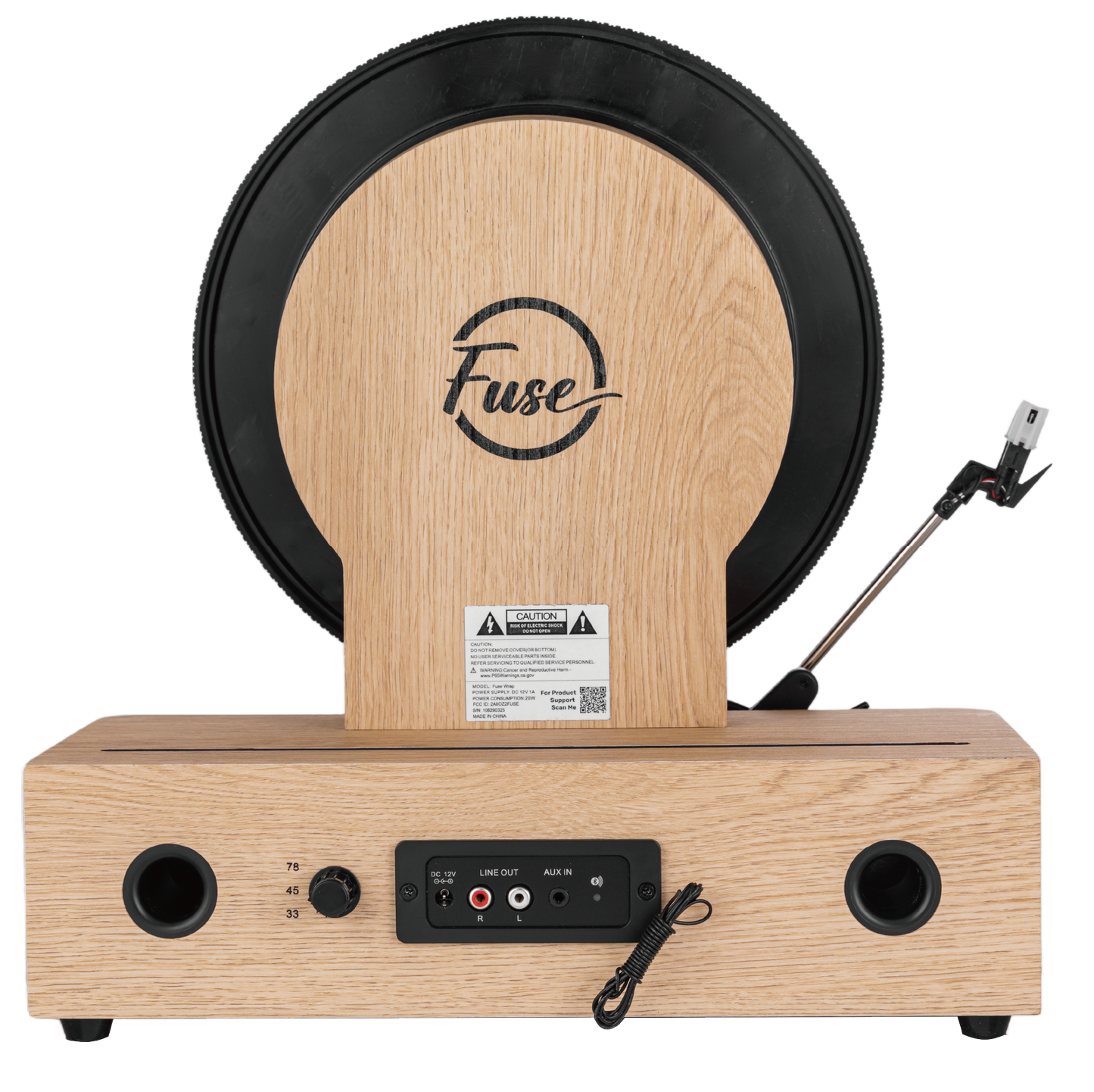 Vertical Vinyl Record Player with Bluetooth Fuse Wrap by Fuse Audio