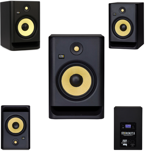 New - krk Rokit 8 G4 8 inch Powered Studio Monitor RP8G4