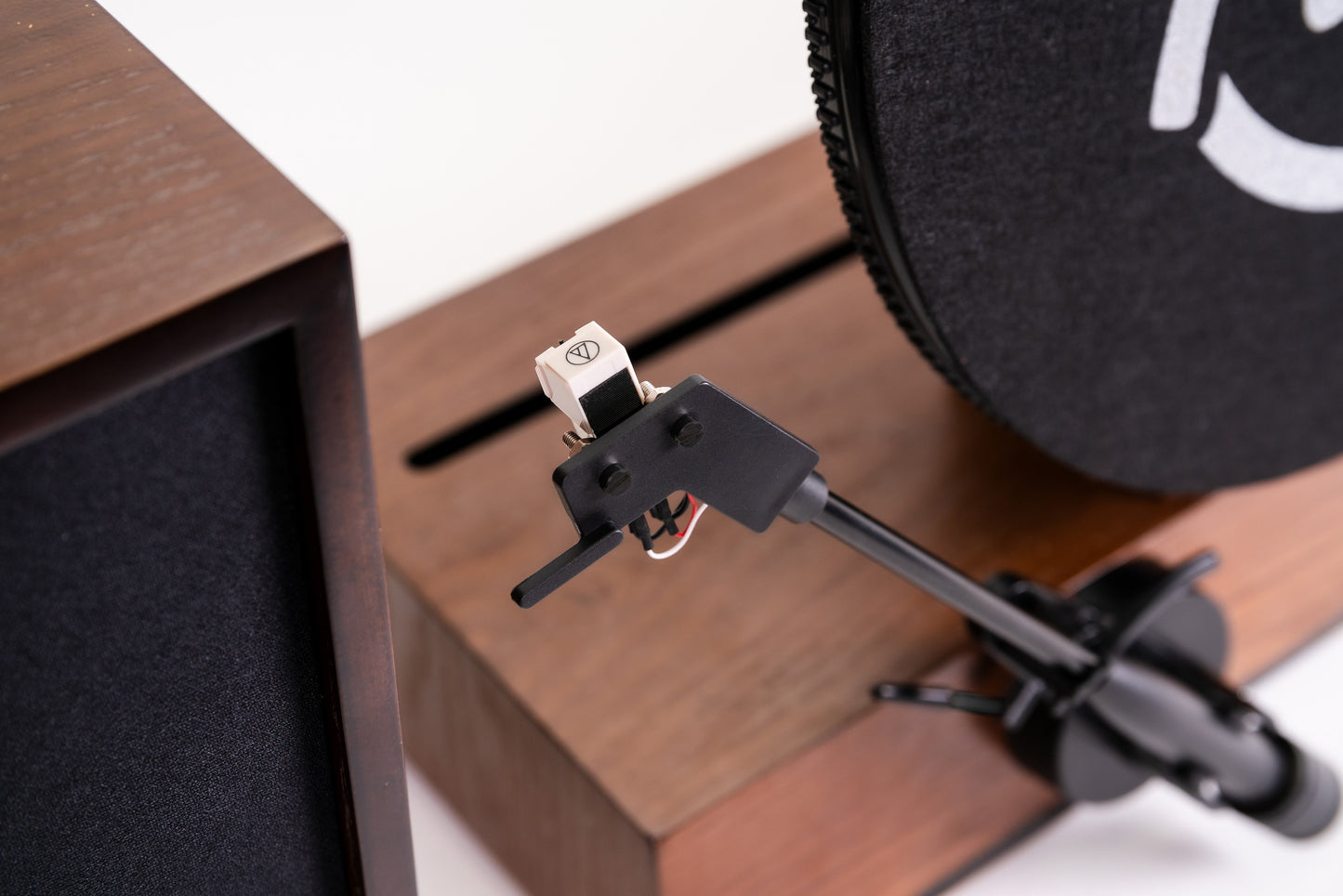 Vertical Vinyl Record Player Mid-Century Modern Fuse Audio GLD
