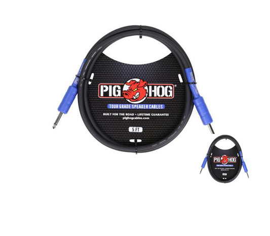 Pig Hog PHSC5 9.2mm Gauge Wire Speaker Cable, 5 Ft - New