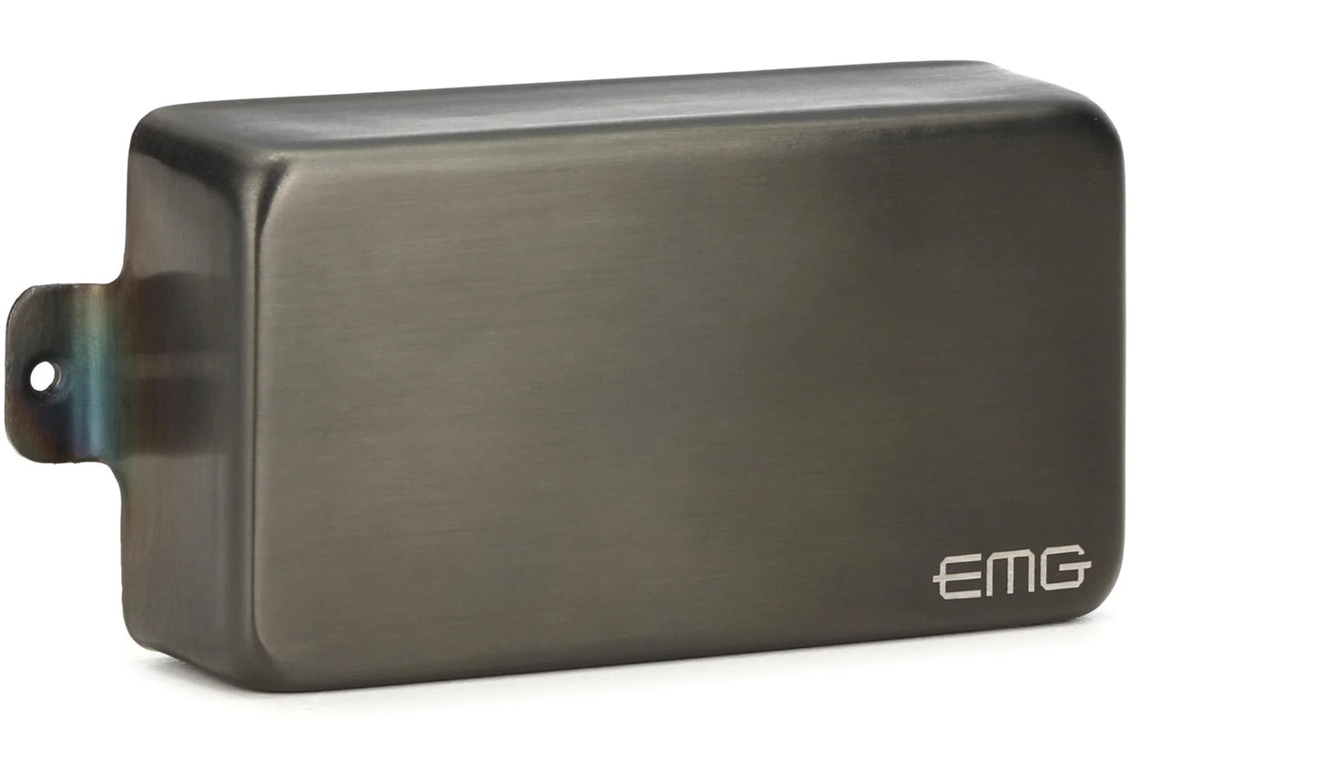 EMG 81 Active Ceramic Humbucker Guitar Pickup - Brushed Black Chrome-NEW
