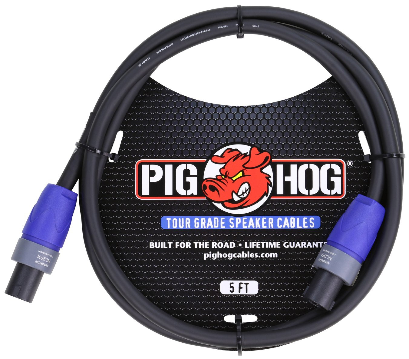 Pig Hog 5ft Speaker Cable, 14 Gauge Wire, Speakon To Speakon PHSC5SPK - NEW