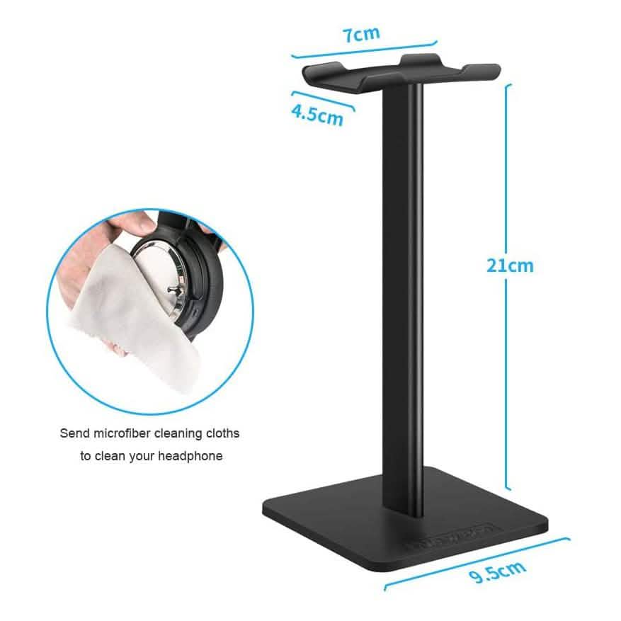 Headphone Stand Aluminum Supporting Bar Flexible Headrest