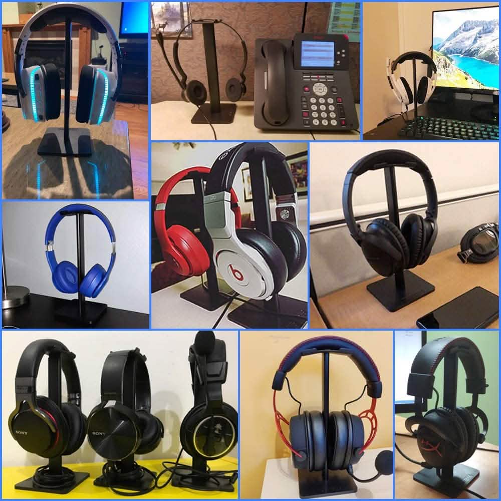 Headphone Stand Aluminum Supporting Bar Flexible Headrest