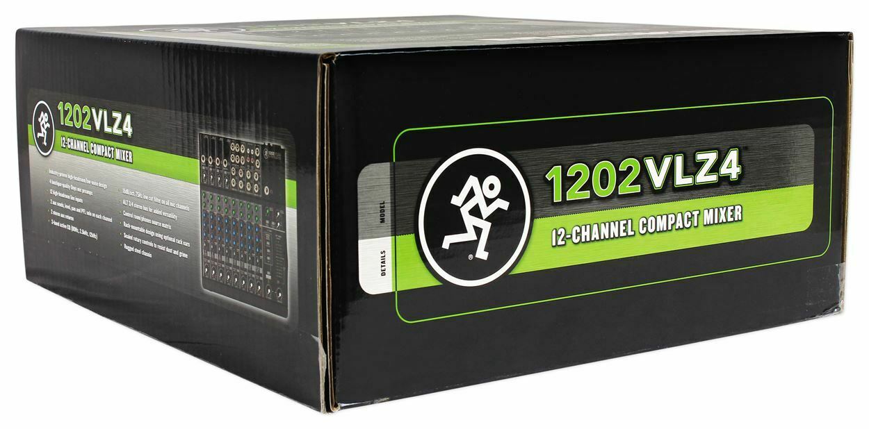 New - Mackie 1202VLZ4 12-channel Soundboard Mixing Console Mixer