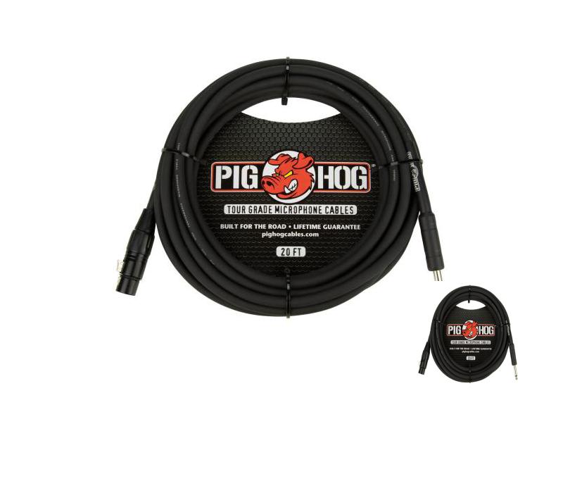 New - PIG HOG PHM20Z HI-Z MIC CABLE, 20FT