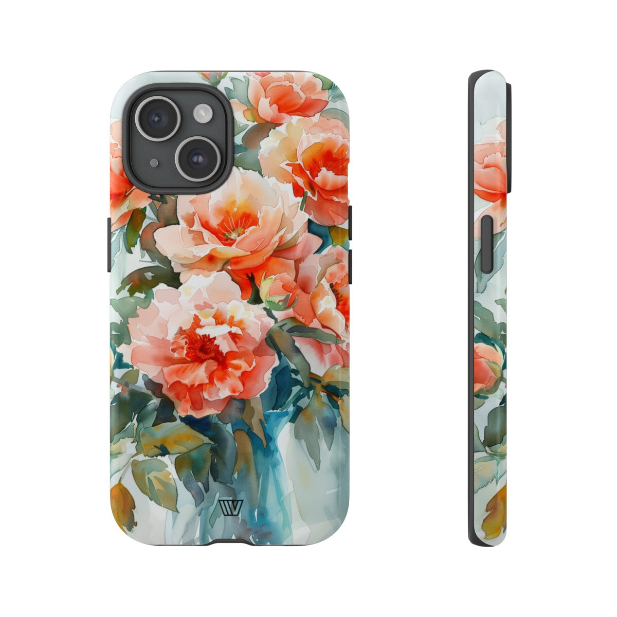 Tough Phone Case Dual-Layer Impact Resistant PEONY DREAMS