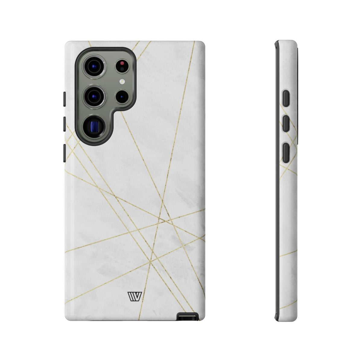 Tough Phone Case Impact Resistant Dual-Layer Shell GOLD LINES