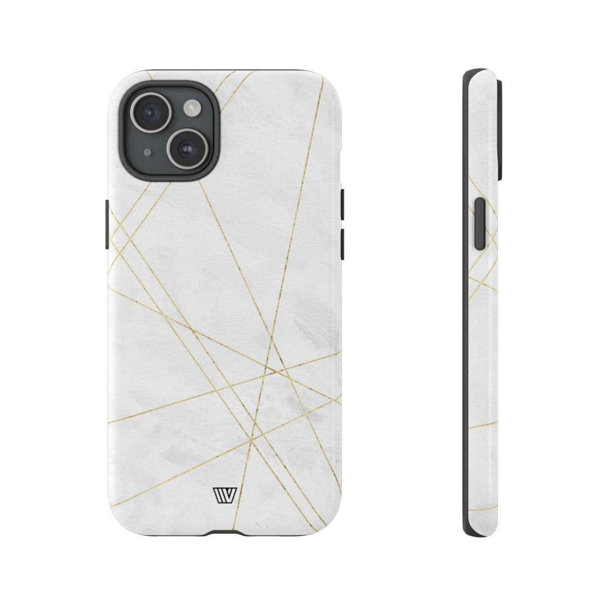 Tough Phone Case Impact Resistant Dual-Layer Shell GOLD LINES