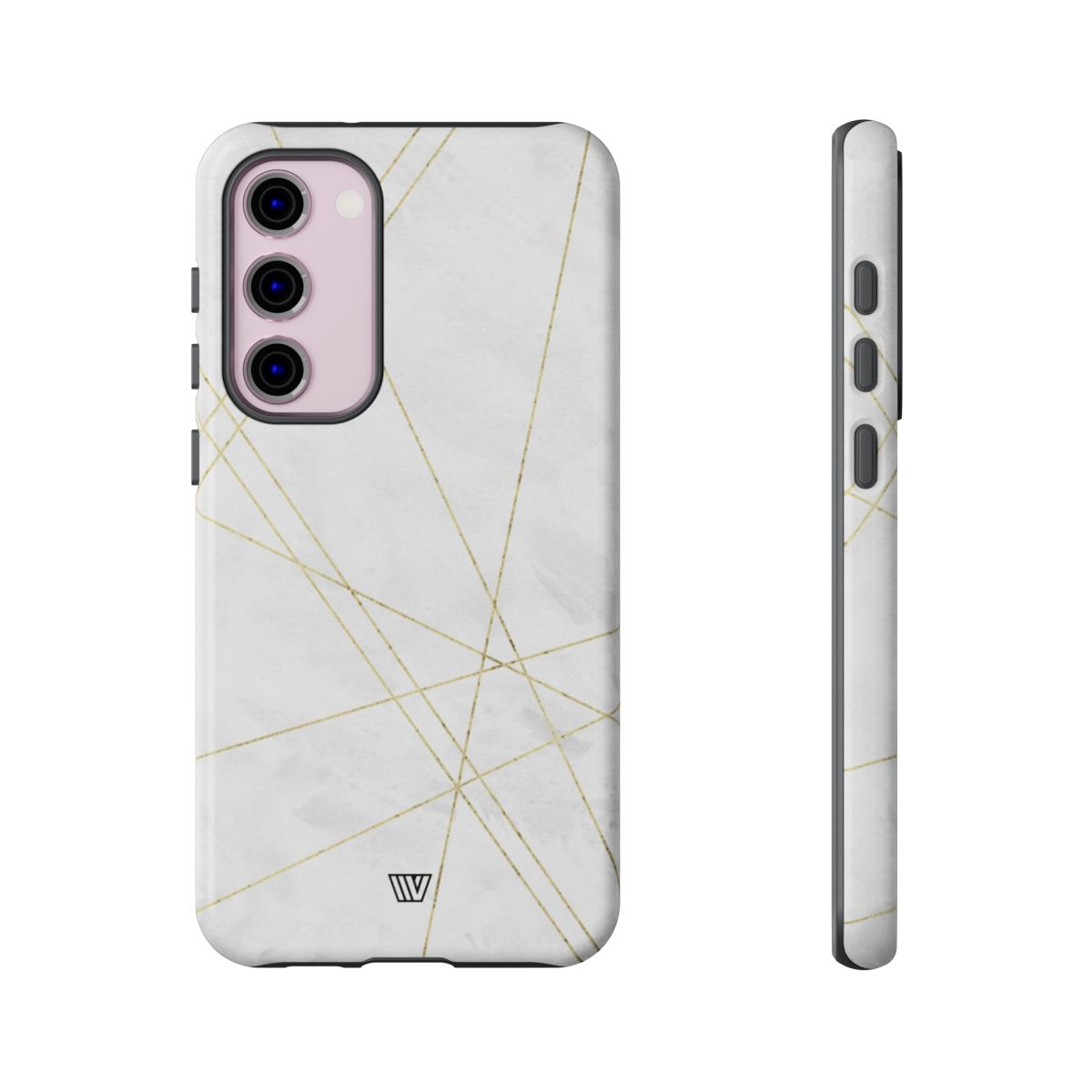 Tough Phone Case Impact Resistant Dual-Layer Shell GOLD LINES
