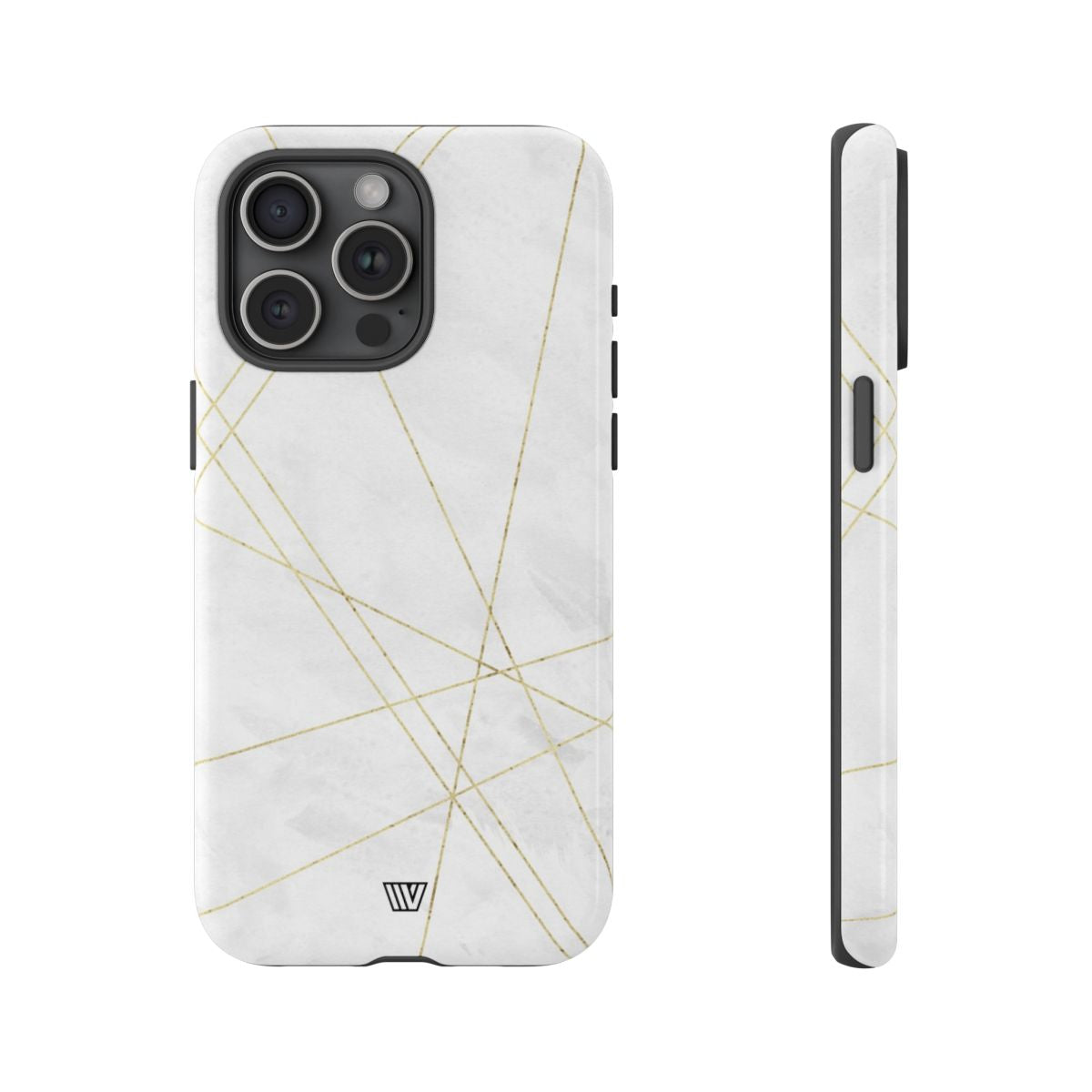 Tough Phone Case Impact Resistant Dual-Layer Shell GOLD LINES
