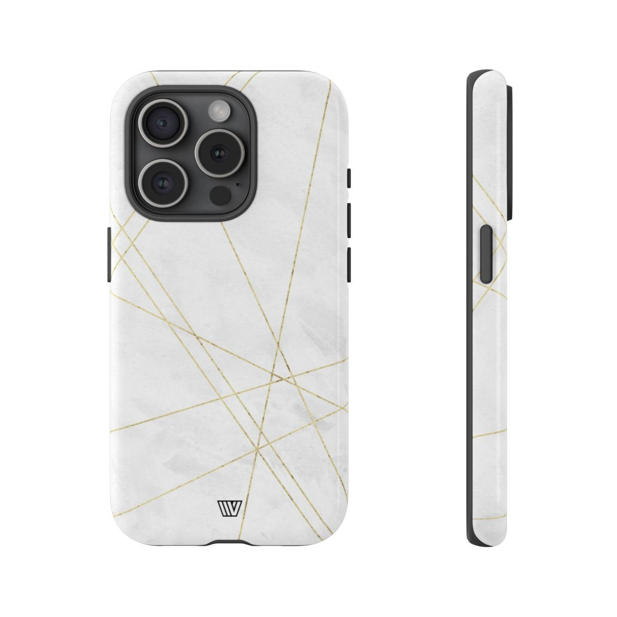Tough Phone Case Impact Resistant Dual-Layer Shell GOLD LINES