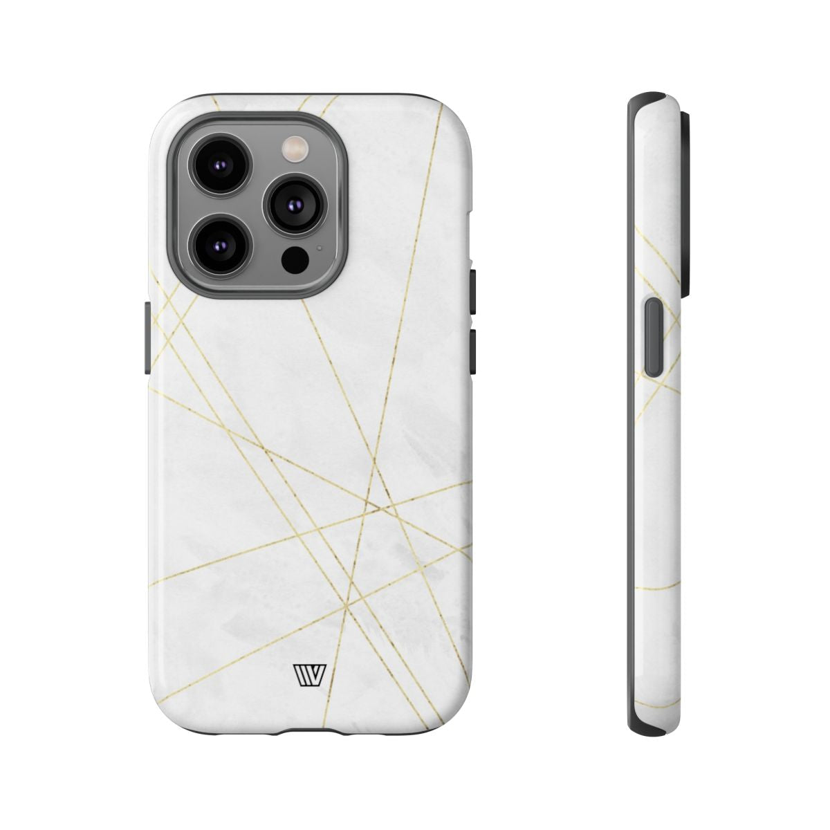 Tough Phone Case Impact Resistant Dual-Layer Shell GOLD LINES