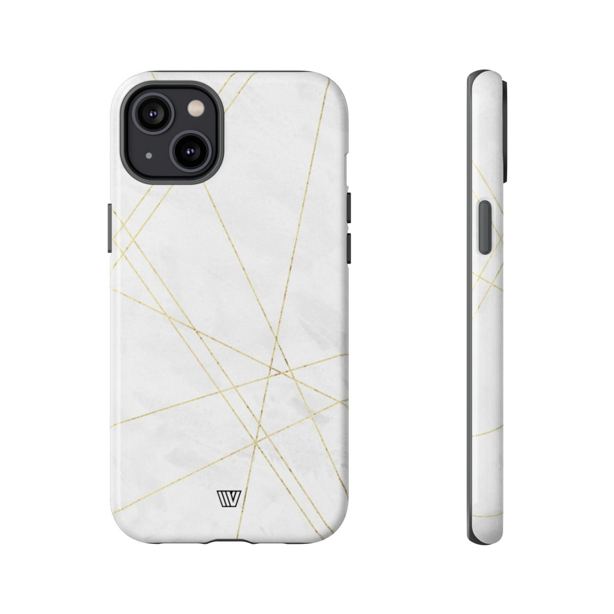 Tough Phone Case Impact Resistant Dual-Layer Shell GOLD LINES