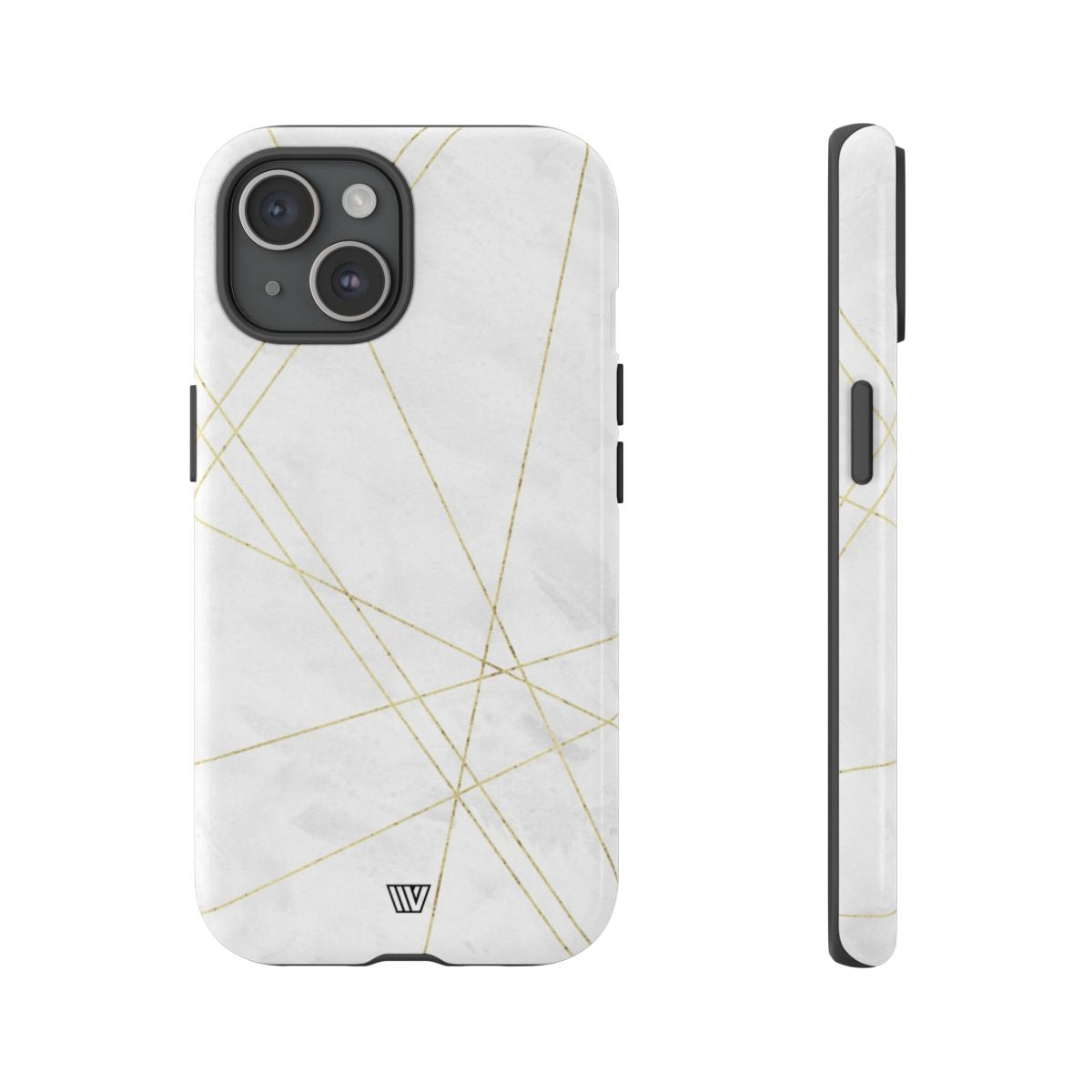 Tough Phone Case Impact Resistant Dual-Layer Shell GOLD LINES