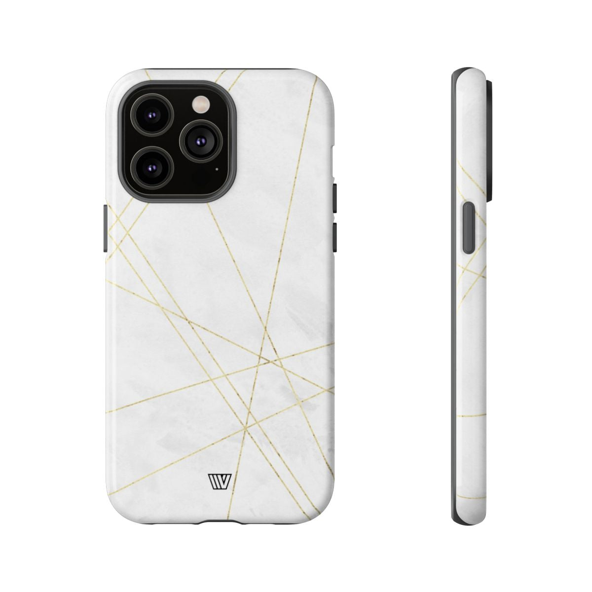 Tough Phone Case Impact Resistant Dual-Layer Shell GOLD LINES