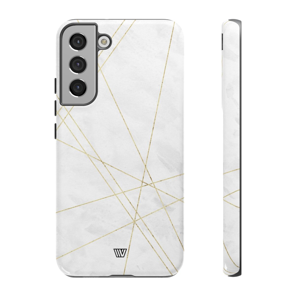 Tough Phone Case Impact Resistant Dual-Layer Shell GOLD LINES