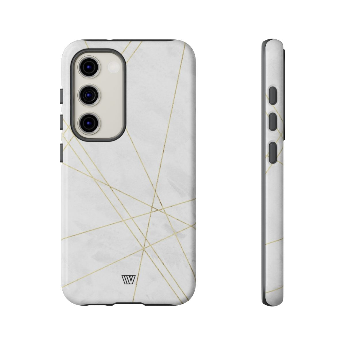 Tough Phone Case Impact Resistant Dual-Layer Shell GOLD LINES