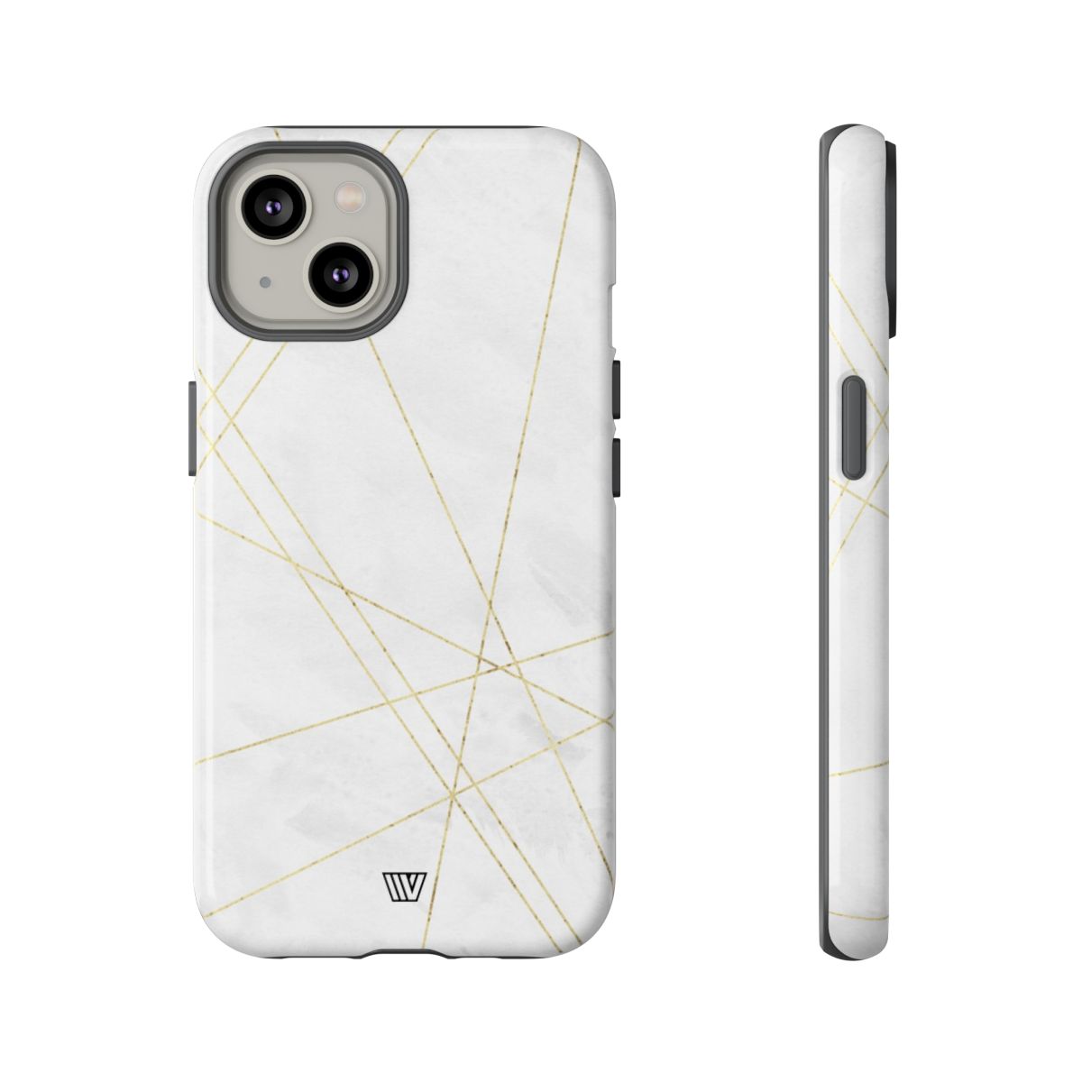 Tough Phone Case Impact Resistant Dual-Layer Shell GOLD LINES