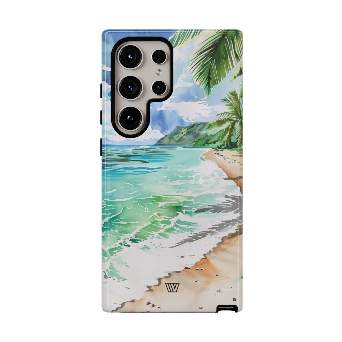 Watercolor Beach Tough Phone Case