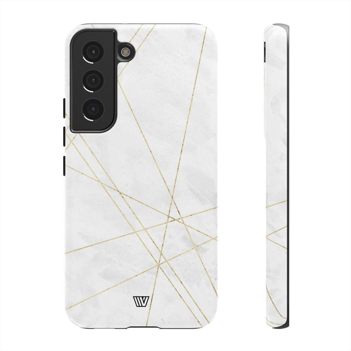 Tough Phone Case Impact Resistant Dual-Layer Shell GOLD LINES
