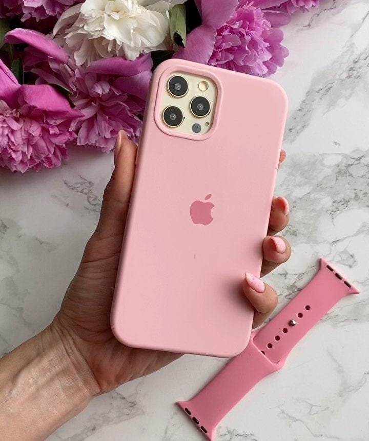 iPhone Candy Pink Silicone Case Protective Phone Cover Apple