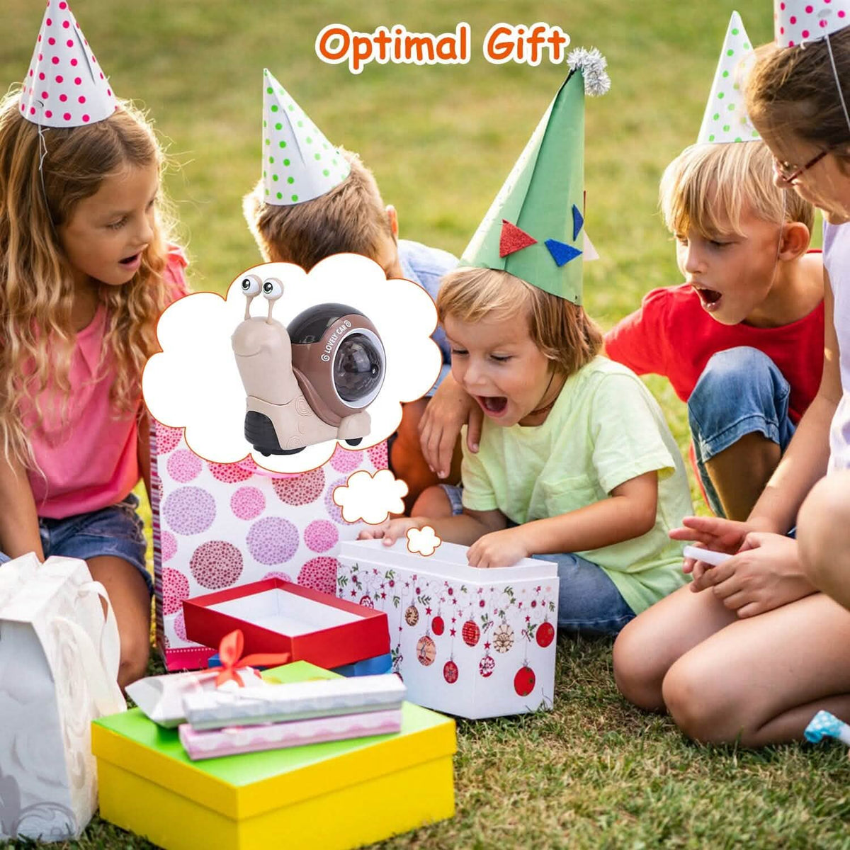 Infant Interaction Toy Automatic Obstacle Avoidance Snail Toy