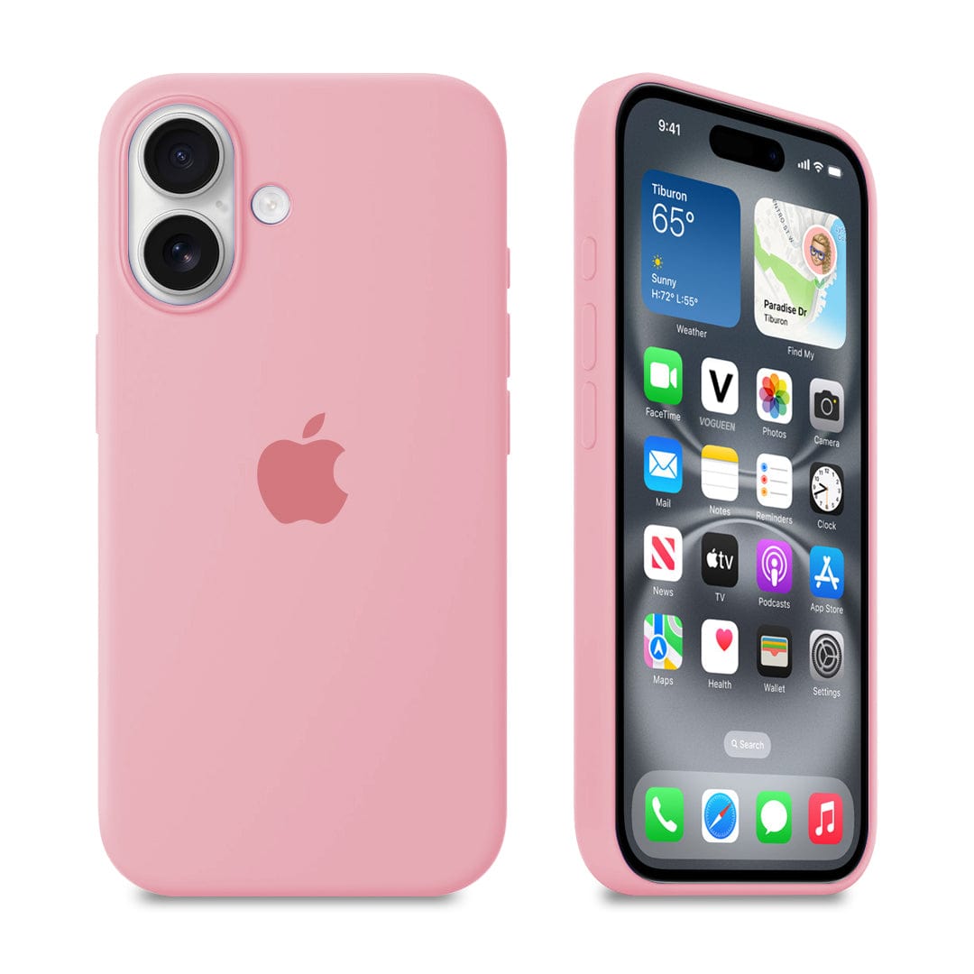 iPhone Candy Pink Silicone Case Protective Phone Cover Apple