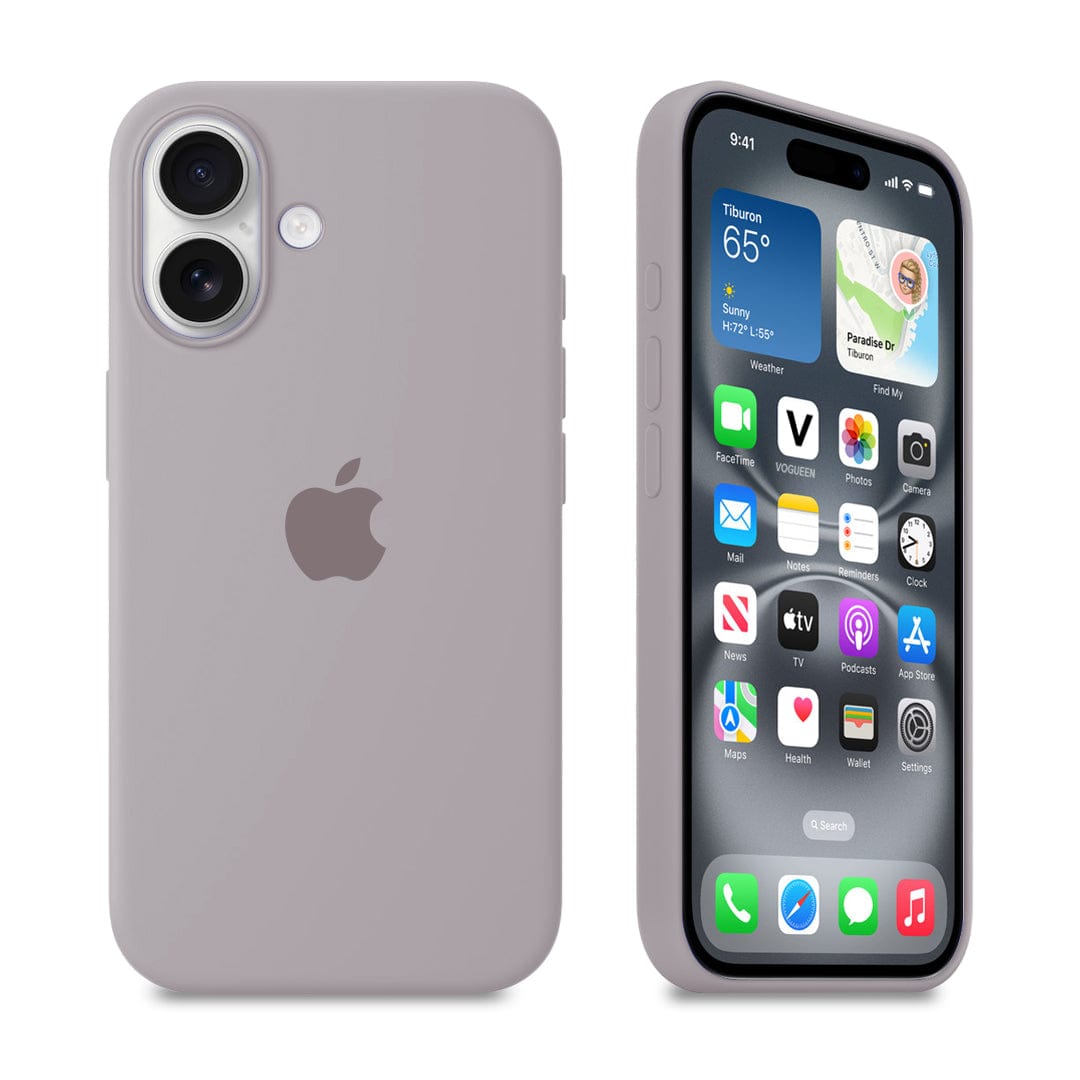 iPhone Silicone Lavender Protective Phone Case LOGO Apple