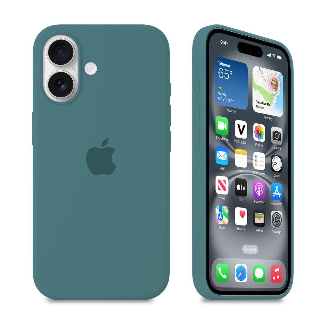 iPhone Silicone Case Pine Green Protective Phone Cover Apple