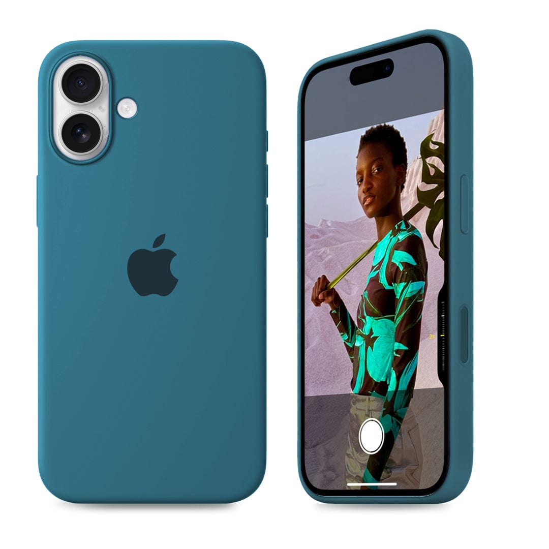 iPhone Silicone Case Cosmic Blue Full Body Protective Phone Cover Apple