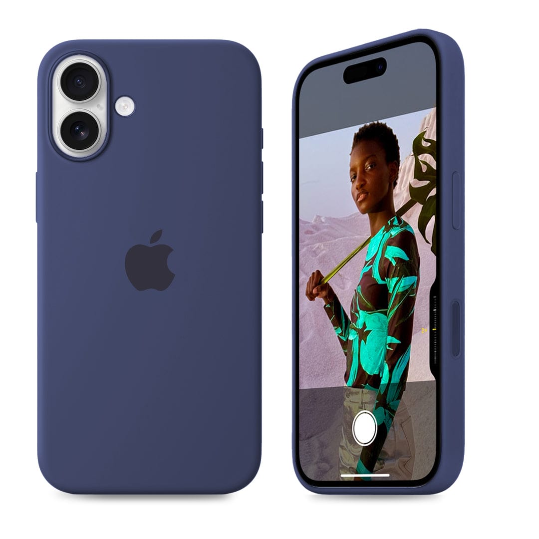 iPhone Silicone Case Midnight Blue Protective Phone Back Cover