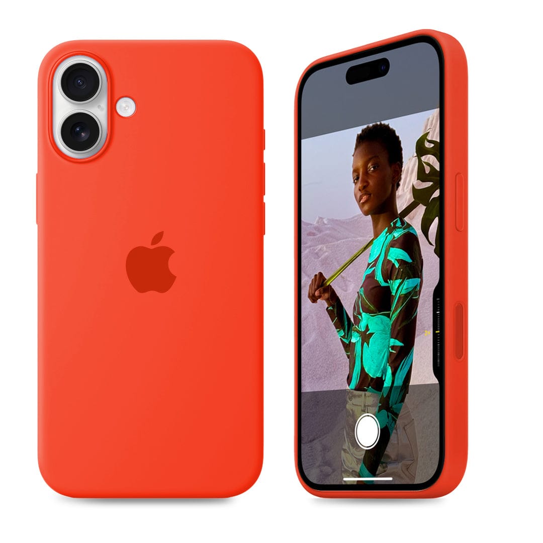 iPhone Orange Silicone Case Protective Phone Back Cover Apple