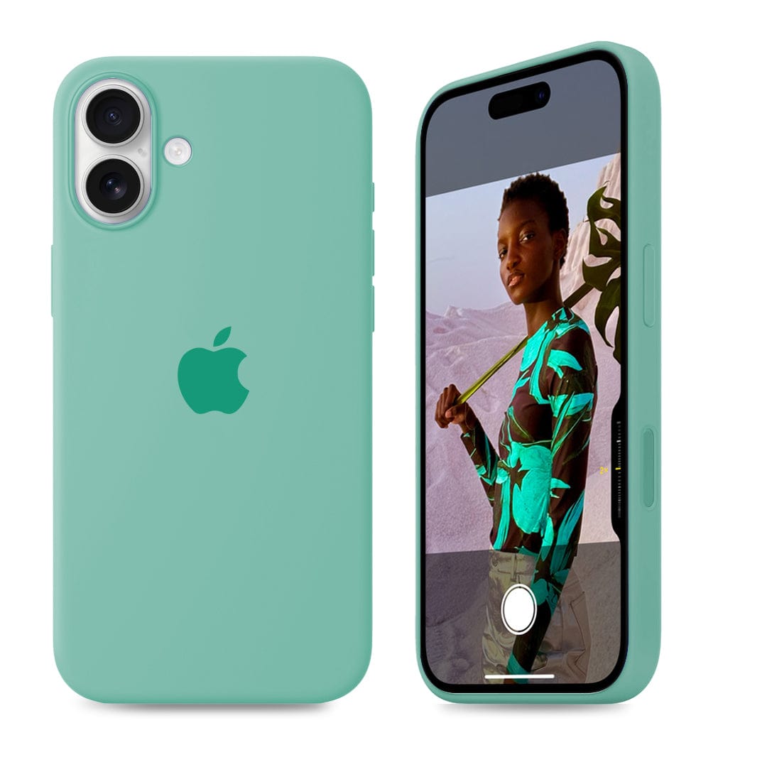 iPhone Spearmint Green Silicone Case Full Body Protective Cover