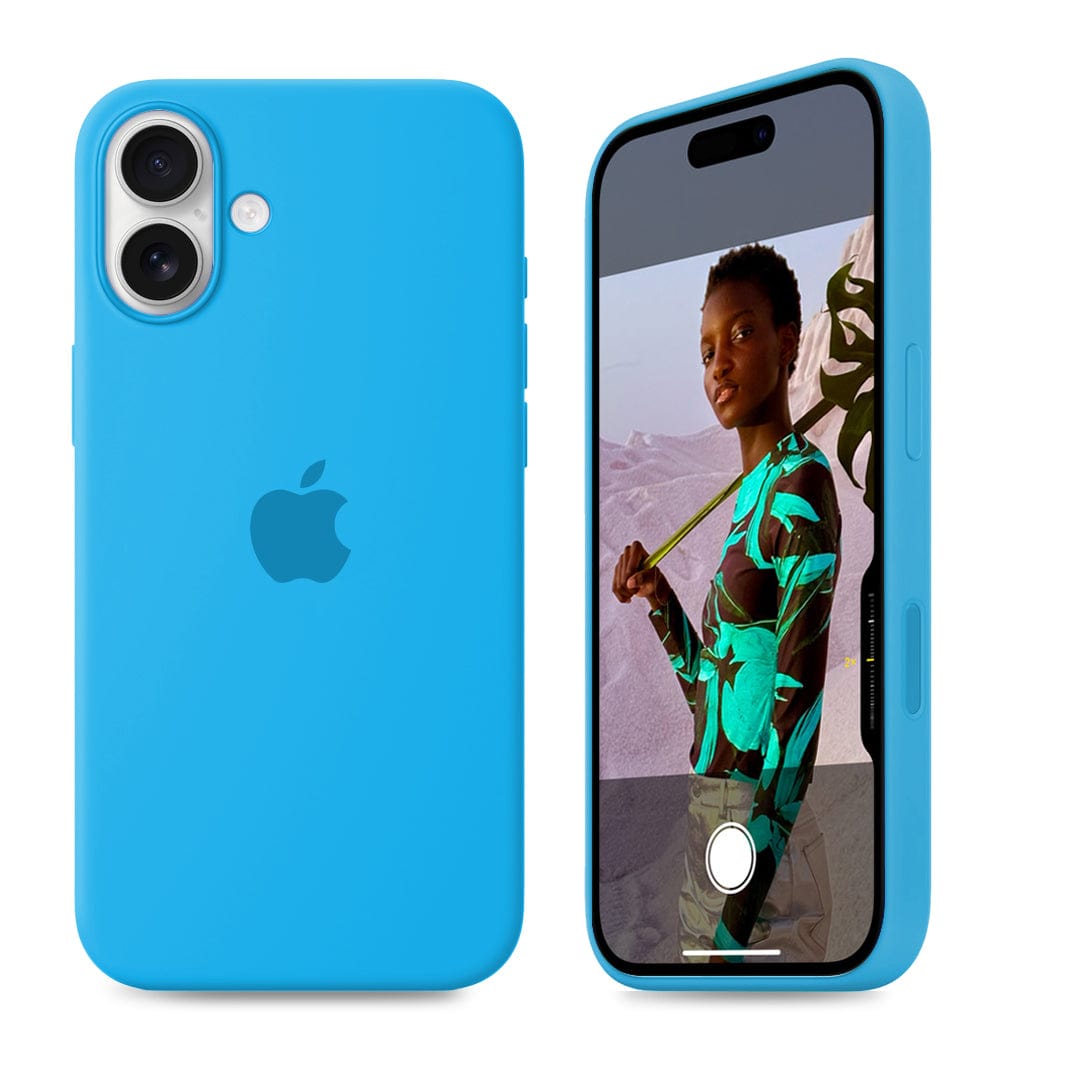 iPhone Silicone Case Surf Blue Full Body Protective Phone Back Cover Apple