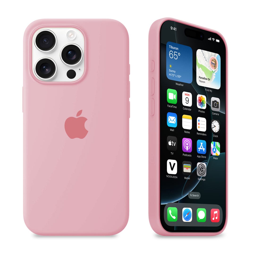 iPhone Candy Pink Silicone Case Protective Phone Cover Apple
