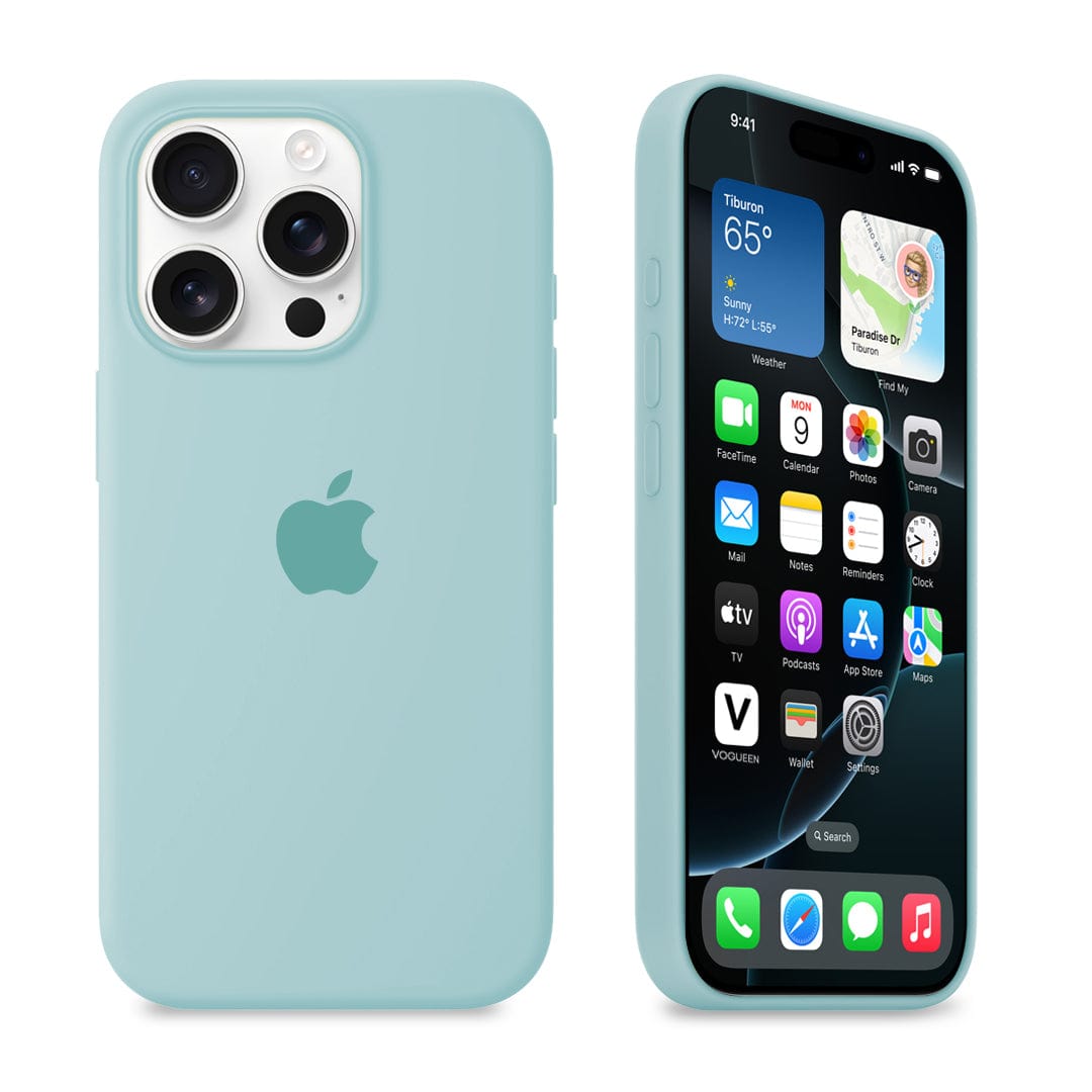 iPhone Silicone Glacier Blue Protective Case Apple
