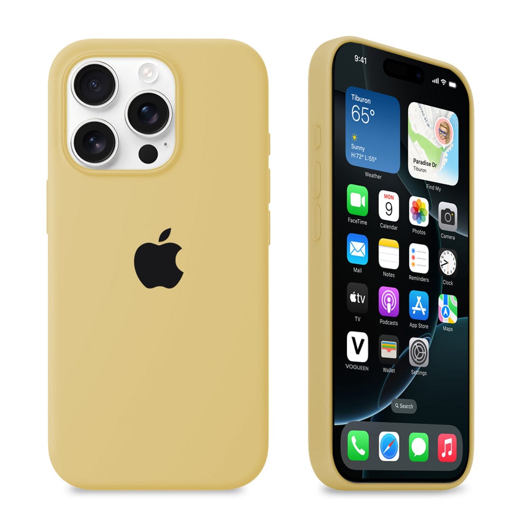 iPhone Silicone Golden Protective Phone Case Apple