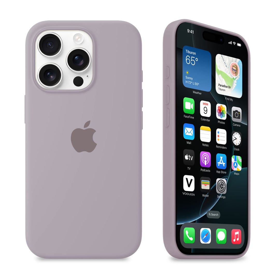 iPhone Silicone Lavender Protective Phone Case LOGO Apple