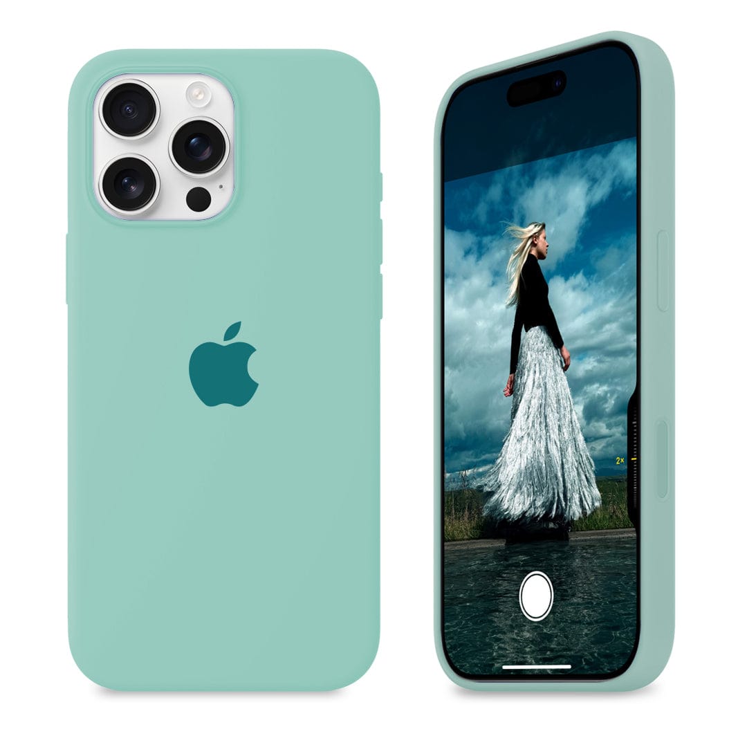 iPhone Silicone Case Ice Sea Blue Protective Phone Cover Apple