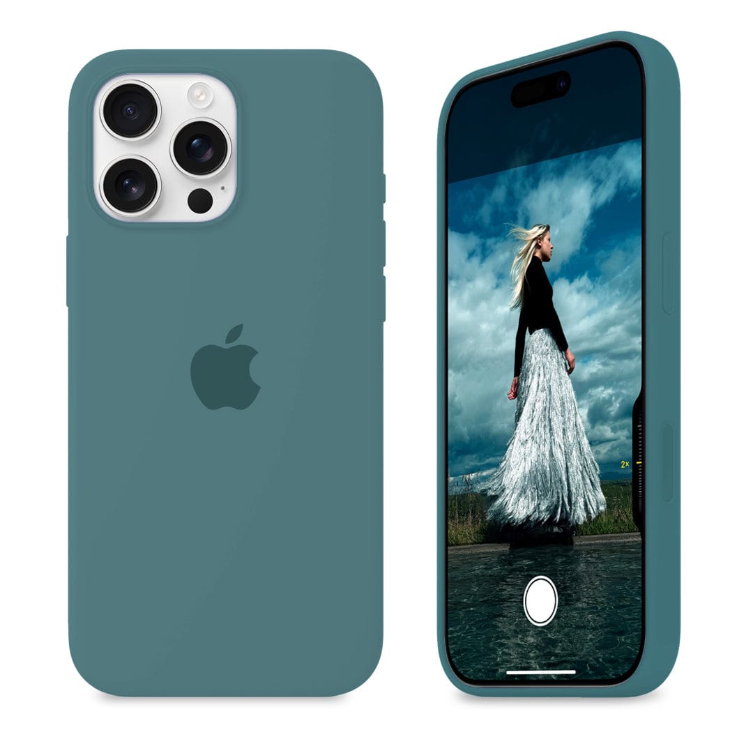 iPhone Silicone Case Pine Green Protective Phone Cover Apple