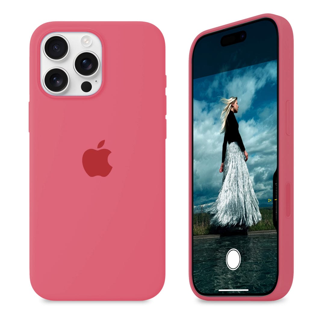 iPhone Silicone Case Pink Citrus Full Body Protective Cover Apple