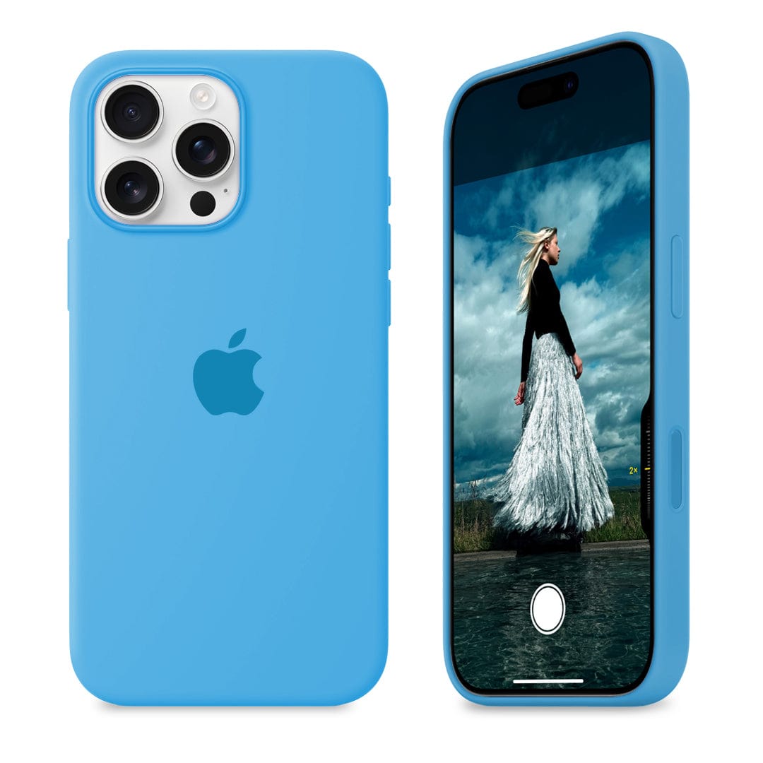 iPhone Silicone Case Surf Blue Full Body Protective Phone Back Cover Apple