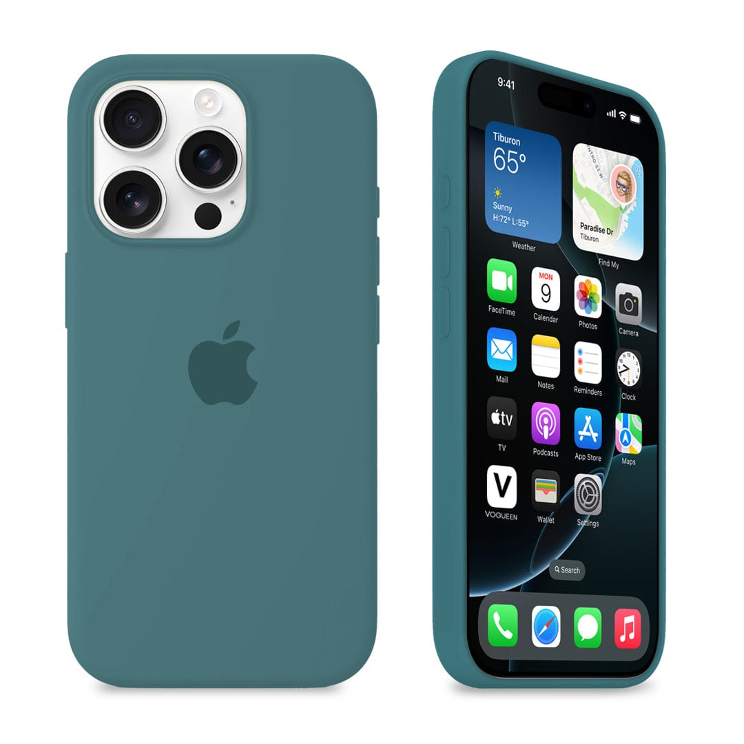 iPhone Silicone Case Pine Green Protective Phone Cover Apple