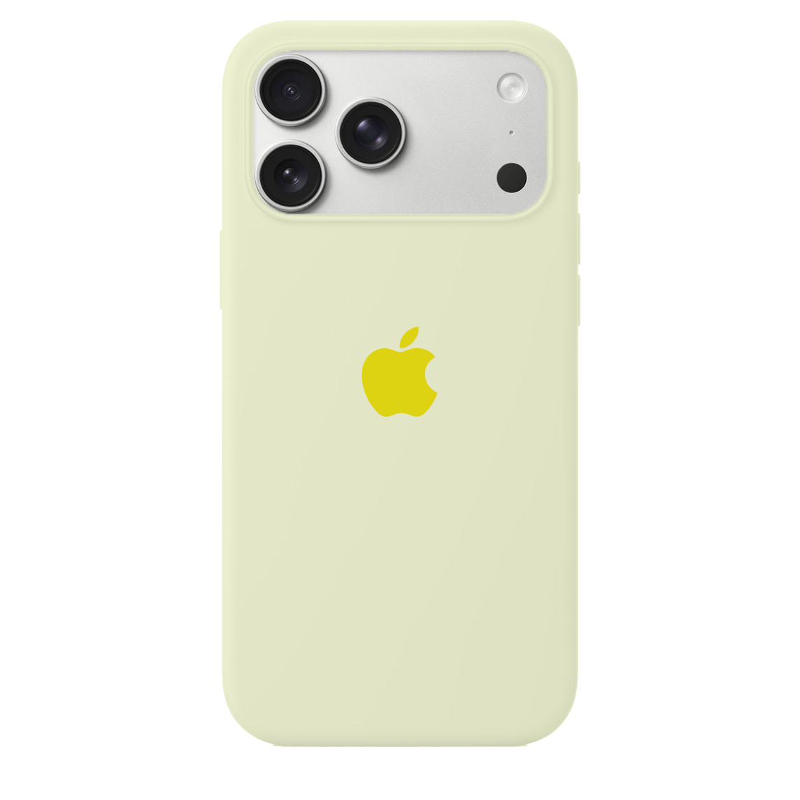 iPhone Silicone Case Creamy Yellow Full Body Protective Phone Back Cover